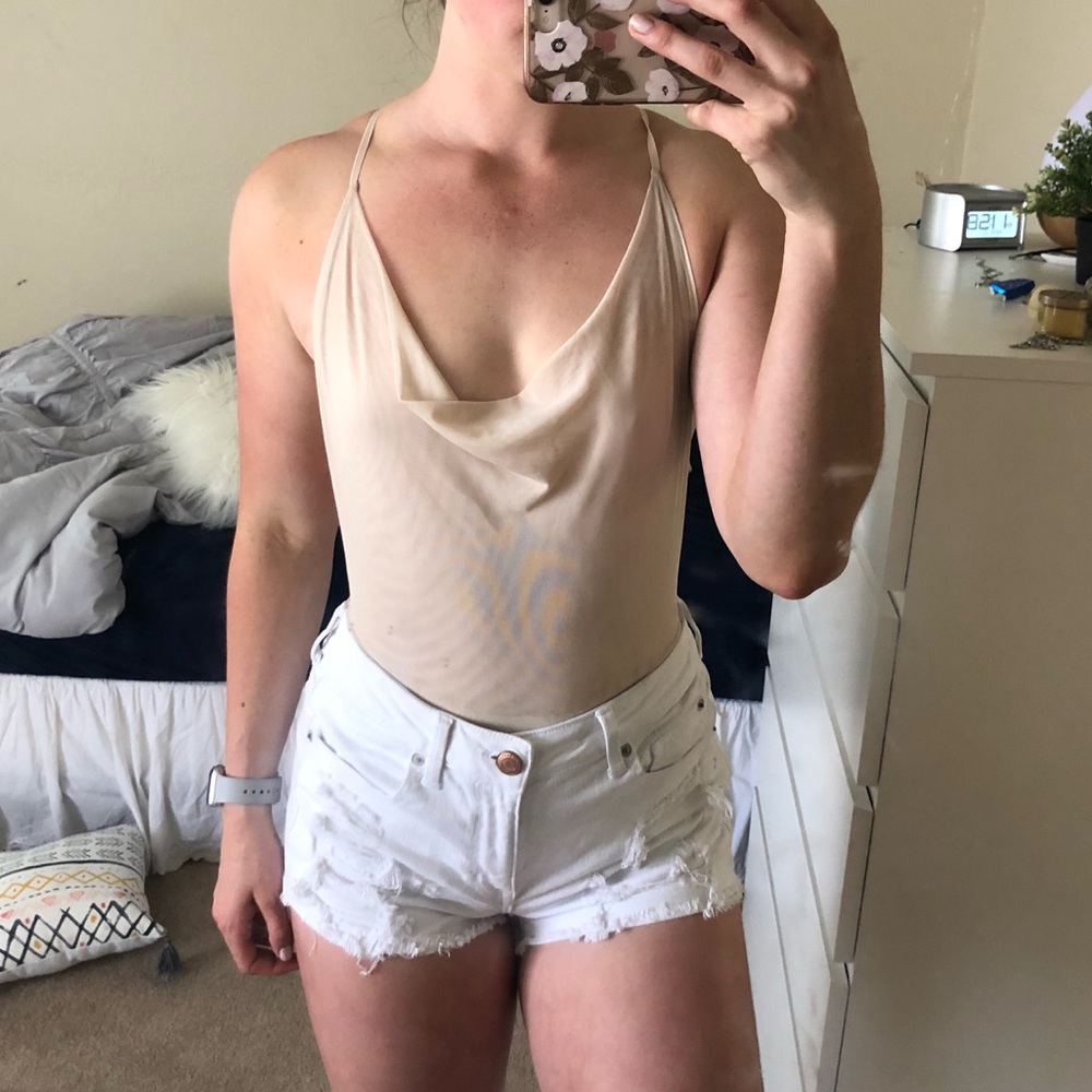 NWT Forever 21 cowl neck bodysuit